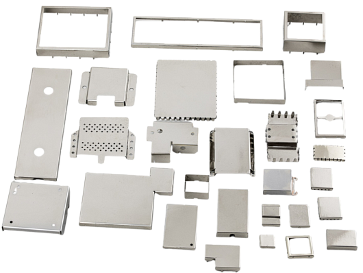 ONE-COMPONENT MOLDED RF SHIELDS